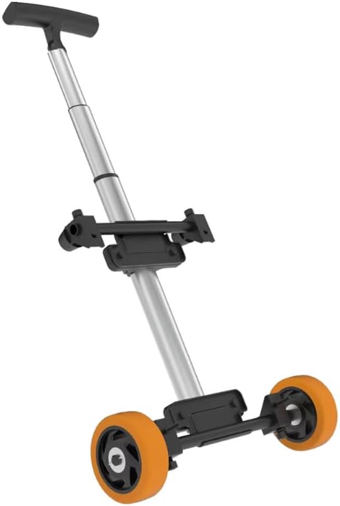 Kit de ruedas Erayak para generadores portátiles con mango telescópico extensible, ruedas antipinchazos, accesorios para generadores portátiles miniatura 4