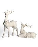 Weihnachtsdeko Hirsch Figuren 2er Set