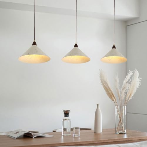 Lámpara industrial de techo gris con acabado nórdico sutil para comedores elegantes 4