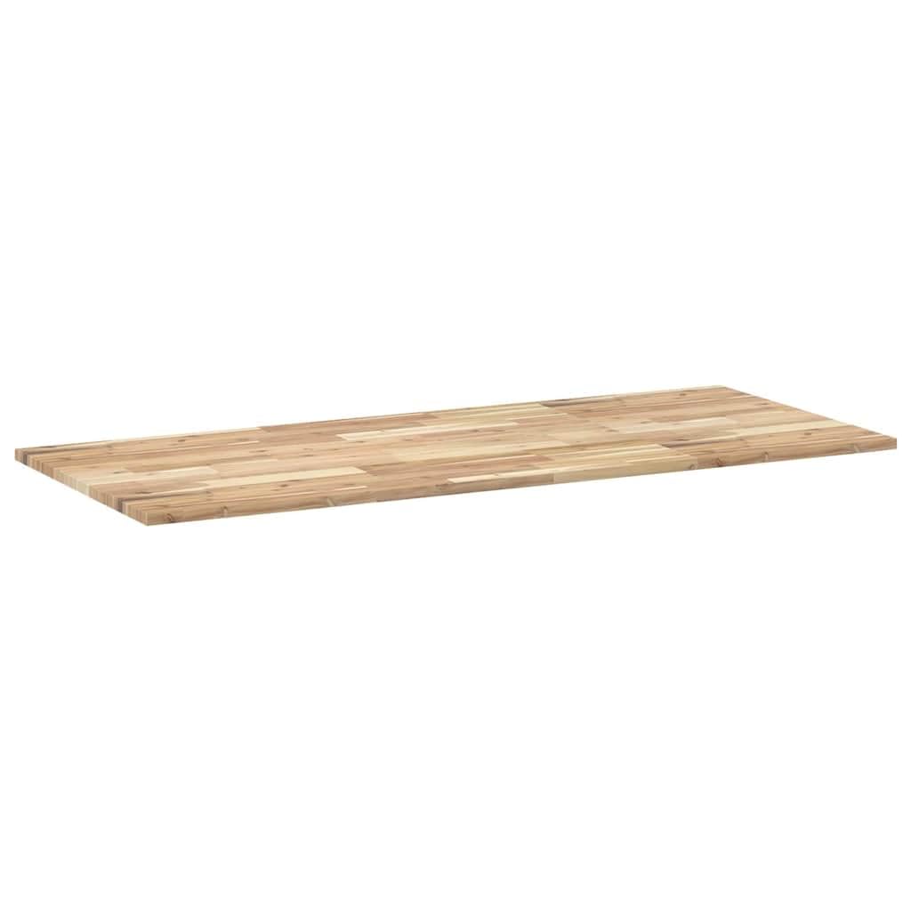vidaXL Piano Scrivania Non Trattato 140x60x2cm Legno Massello Acacia, Piano di Lavoro, Piano di Lavoro Bagno, Piano di Lavoro Garage