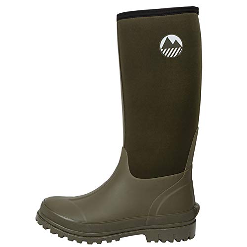 Lakeland Active Men's Rydal Neoprene & Rubber Wellington Boots - Moss Green - 7 UK