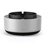 Air purifier ashtray intelligent electronic ashtray for Car Home Office Multifunctional Smokeless Ashtray for Cigarettes Smoker Battery Operated Portable Smart Car Ashtray Smoke Grabber (Grey)/18 ( Co