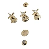Kingston Brass KB6322ZX Millennium Three-Handle Bidet Faucet, Polished Brass
