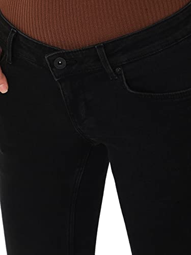 Image of Vero Moda Women Black Low-Rise Stretchable Jeans