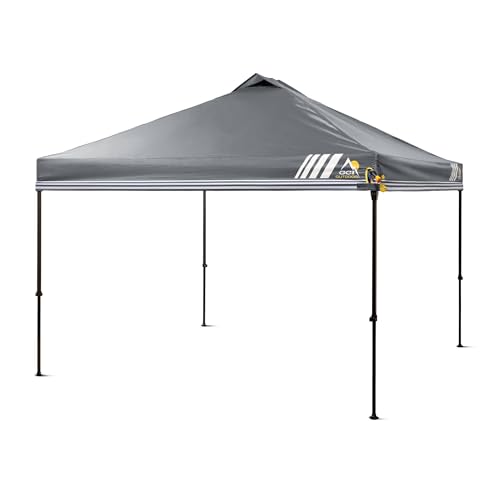 GCI Outdoor LevrUp Pop Up Canopy Tent, 10x10, Mercury Gray