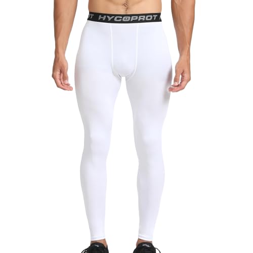 HYCOPROT Men's Compression Pants, Athletic Leggings Base Layer Cool Dry Workout Tights for Running Yoga Gym Basketball2