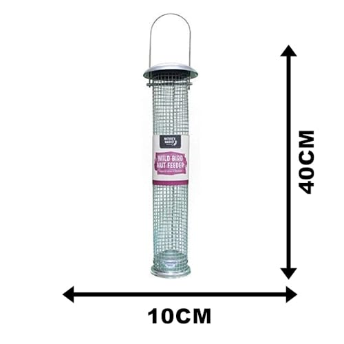 Garden Mile Large Peanut Feeders For Birds Durable Weatherproof Stainless Steel Bird Feeders Hanging From Trees Feeding Stations For Garden Patio Outdoors Peanut Bird Feeder Perfect For Birdwatching - Image 3