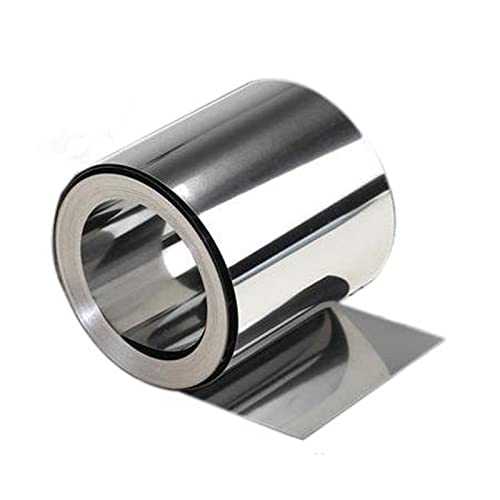Hoja flexible de acero inoxidable 304, fina de 0,5 mm de grosor, 300 mm de ancho, 1000 mm de largo, chapa de metal para manualidades y aplicaciones industriales