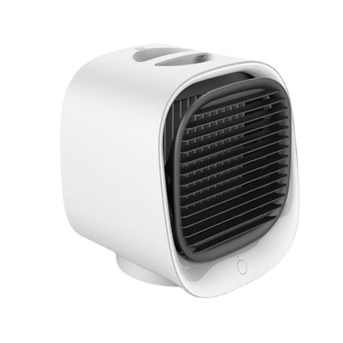 Generic Portable Air Conditioner Fan USB Powered Personal Air Cooler Cooling Fan with 7 Color LED Night Light 3 Speeds and 300ml Water Tank for Home Bedroom Office and Camping