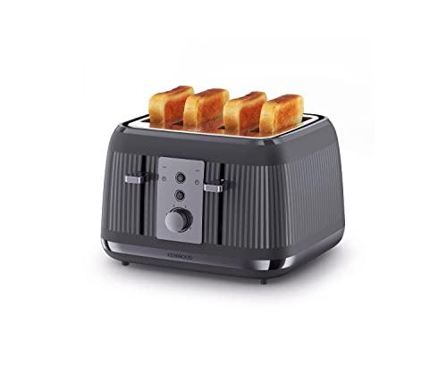 Kenwood Dusk Toaster, 4 Slot Toaster, Reheat, 5 Browning Settings, Defrost and Cancel Functions, Pull Crumb Tray, TFP30.000GY, 1800W, Slate Grey - Image 4