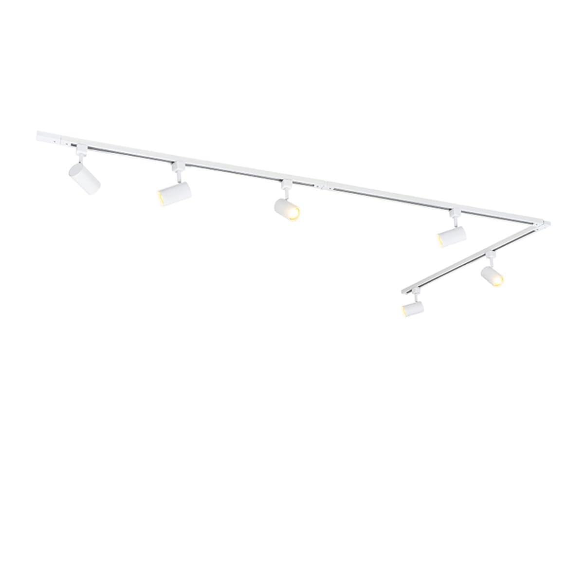 QAZQA iconic jeana - Moderno - 6 luce - L 286 cm - Bianco - Moderno - Soggiorno I Camera da letto I Sala da Pranzo I Cucina
