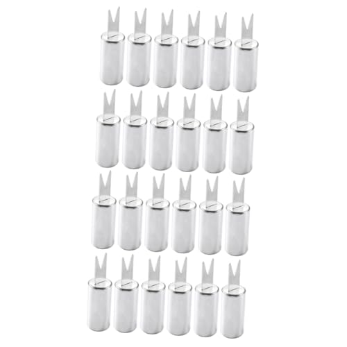 BESTonZON 2sets 12pcs Stainless Steel Bbq Corn Forks Ergonomic Design Grilling Tools for Corn Fruit and Snacks Durable Portable Forks for Camping and Picnics 12pcs*2