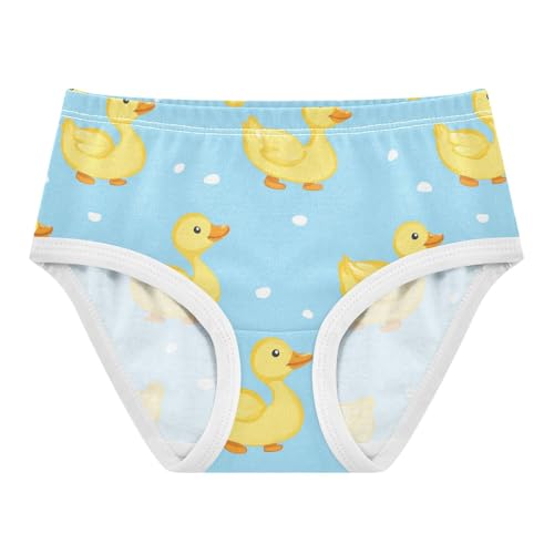 Wusikd Yellow Ducks Girls' Underwear Cotton Girls Briefs Soft Toddler Underwear 2T