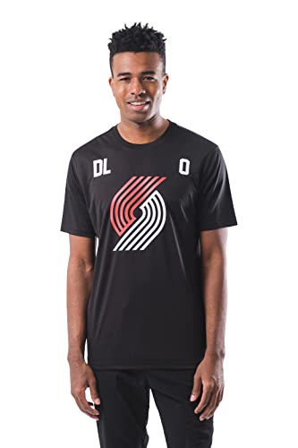 Ultra Game NBA Official Men’s Super Soft Players T-Shirt - Unisex, Portland Trail Blazers - Cj Mccollum, Team Color, Large