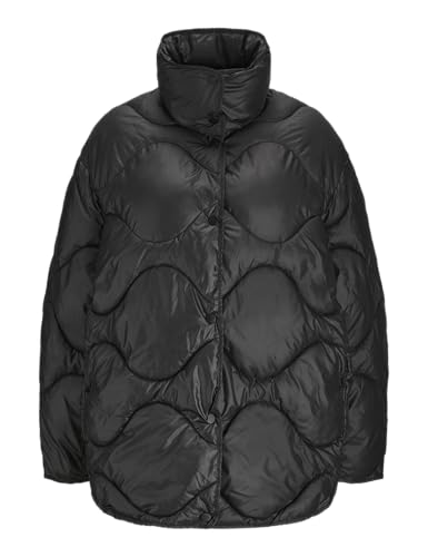 JJXX Damen Jxstella Shiny Quilted Jacket OTW Sn Steppjacke, Black, S