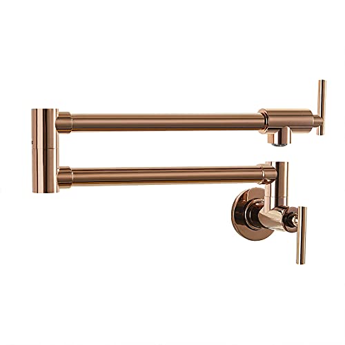 Robinet de cuisine pliable à bras pivotant double articulation gain de place
