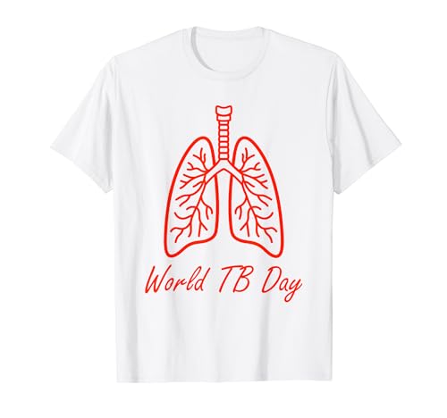 Tuberculosis awareness Support red World Tuberculosis Day T-Shirt