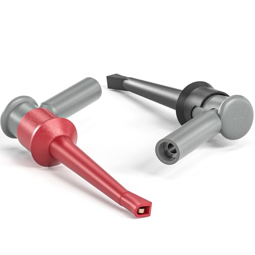 Image of Goupchn 2PCS SMD IC Test Hook Clips Grabber with 2mm Female Jack for 2mm Plug Test Probe Electrical Testing
