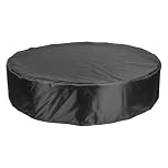 32-inch Oxford Fabric Ice Bath Tub Cover - Waterproof Cold Plunge Drawstring Cover for Sun Protection and Cleanliness (Black)
