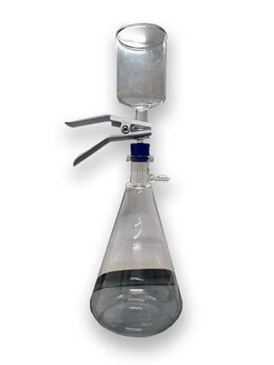 25mm Glass Microanalysis Holder, Glass Frit Support, 300 ml, 1L Receiving Flask