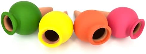 4-Pack Terracotta Self-Watering Spikes | Eco-Friendly Iron-Rich C...