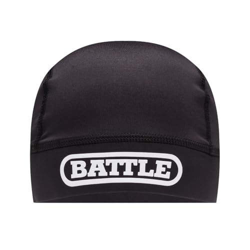 Battle Sports Pro Athletic Skull Cap Moisture-Wicking Ventilated Elastic Band (US Alpha One Size Black)