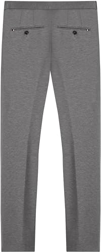 Tommy Hilfiger Herren Stoffhose Denton Straight Fit, Grau (Light Grey Heather), 34W/32L – Ansicht 6