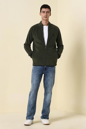 Image of Allen Solly Mens Cotton Blend Standard Length Jacket
