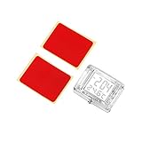 OurLeeme Reloj de la Motocicleta, Reloj eléctrico a Prueba de Agua, con función de retroiluminación, Reloj Luminoso con visualización de la Hora y la Temperatura