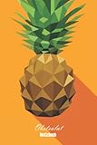 Notizbuch Polygon Ananas: Notebook, frisches Obst, Rezeptbuch vegetarisch, vegan, Notizen, Erinnerungen, Skizzenbuch, Planer, Journal, ca. DIN A5, 120...
