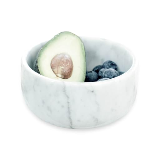 JIMEI Marble Decorative Bowl - Modern Fruit Bowl & Keys Entryway Bowl, 5 inch
