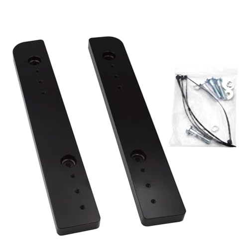 Kit de Placa Montaje Reposicionador de Maleta Trasera Ajustable Dasen para Harley Touring y Trikes (2014-2025), Color Negro miniatura 1