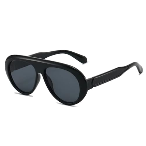 Lunettes de soleil rétro pour femmes UV400 - Style vintage élégant noir
