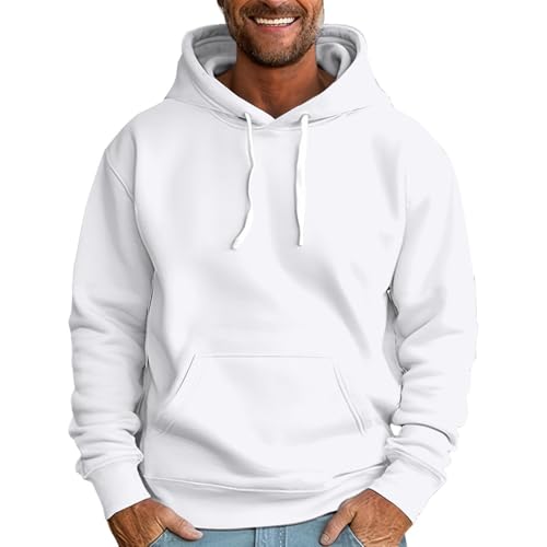 Genérico Sudadera con Capucha Oversize Hombre con Forro Polar de Invierno Suéter Básico con Capucha y Bolsillos Sudadera Oversize de Ocio Jersey Invierno Cálido Manga Larga con CordóN