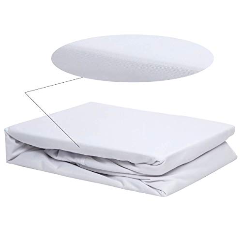 Kingnex Cooling Mattress Protector Queen Size - Cool Touch Nylon - 100% Waterproof - Fitted Sheet Style Matressprotector Cover #TOP2