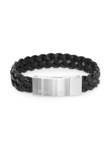 Police Black Braided Leather Bracelet With Rectangular Design For Men - PJ.25067BLB/01-21 (B0CF54Z4FL) Amazon Price History, Amazon Price Tracker