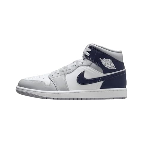 Jordan 1 Mid Blanc/Bleu Marine Cover