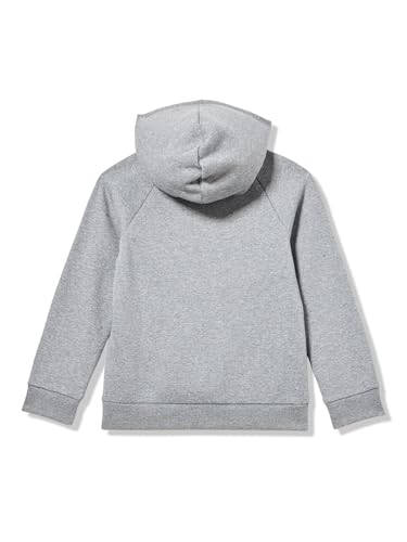 Under Armour Boys' Rival Fleece Big Logo Print Fill Hoodie, (026) Castlerock Light Heather / / White, Small3