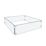 Fire Pit Wind Guard, 19.5" Firepit Wind Guard Square