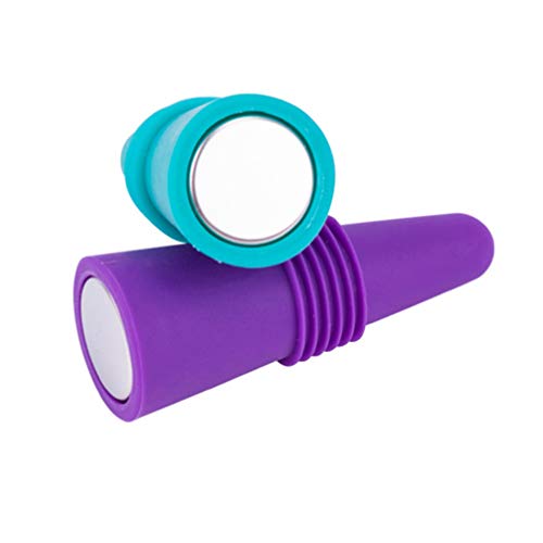 Hemoton 6 peças de tampas de vinho de silicone reutilizável selador de garrafas de bebidas de substi