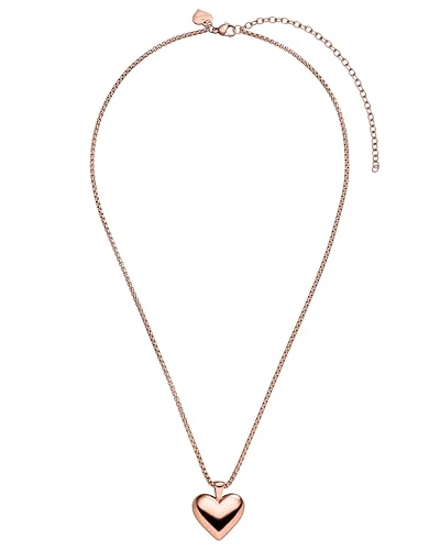 Purelei Lovebrid Kette Damen (Roségold) – Halskette Damen aus langlebigem Edelstahl – Wasserfeste Halskette – 45-55 cm Länge verstellbar – Schmuck für deinen individuellen Look