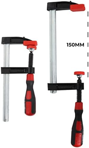 F Clamps Bar Clamp Heavy Duty 150 x 50mm 6" Long Quick Slide Wood Clamp 4pc Set