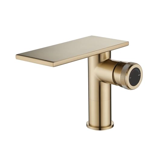 Robinet de salle de bain en laiton cascade pour mitigeur de vasque