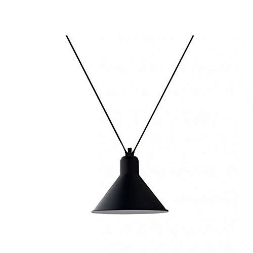 Lumières industrielles restaurant lustre moderne rouge 2 ampoules suspension bar
