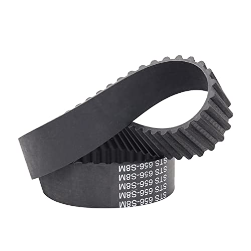 AXWERB Premium 5 pcs Pulley Belts, S8M-632/640/656/664/680/688/696/704/712/720/728 Rubber Synchronous Belts Width 20/25/30/40mm for 8M Timing Pulley (Size : S8M632, Color : 30mm)