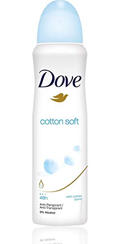 Dove Antiperspirant 48 Hours Body Spray, Cotton Soft Deodorant, 6 Packs x 150 ML / 5 Fl.Oz (International Version)