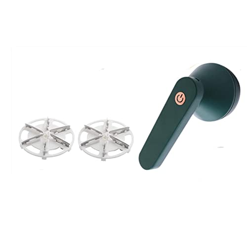 Quitapelusas Eléctrico Recargable, Quitapelusas Recargable, Quitapelusas Eléctrico Portátil Terrain Hill, Afeitadora de suéteres para Eliminar Pelusas con 2 Cuchillas reemplazables (Green)