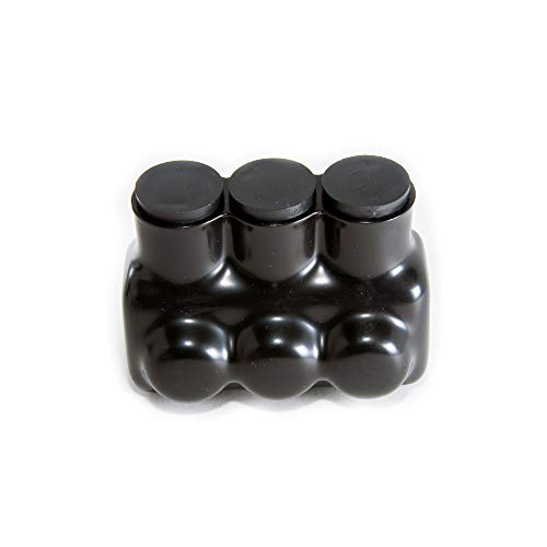 NSI IPLD250-3 3 250 MCM, 6 AWG Insulated Multi-Cable Connector Block, Either Side Wire Entry, 3 x 1 x 2 inches, Black by NSI - Image 5
