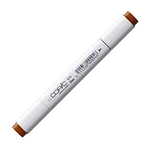 Copic Marker with Replaceable Nib, E15-Copic, Dark Suntan