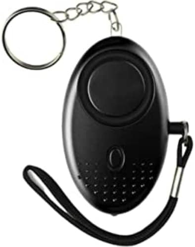 Personal Alarms for Women - Police Approved 140DB Loud Security Alarms Keychain with LED Light,Defence Panic Rape Attack Small Personal Safety Alarms for Women Kids and Night Walkers,Black